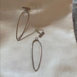 Versatile Two in One Silver Earrings with Removable “stud” -see photos